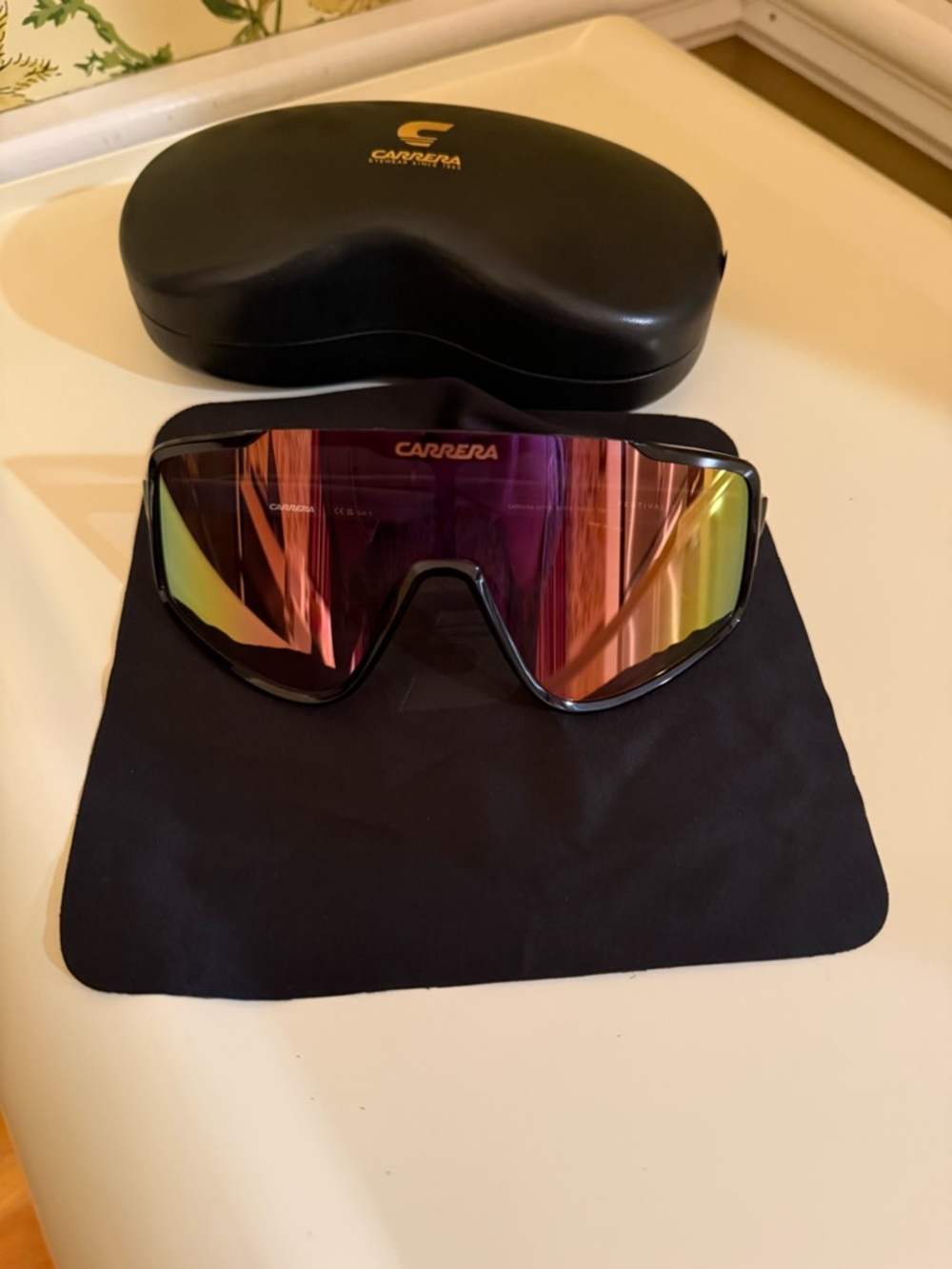 Carrera Oversized Festival Edition Sunglasses with Purple-Pink Mirrored Lens